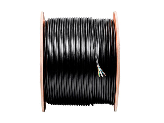 Cat6 550MHz UTP Direct Burial Cable 1000' Spool - Black