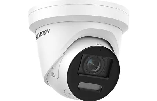 8 MP ColorVu Strobe Light & Audible Warning Fixed Turret Network Camera with 2.8mm