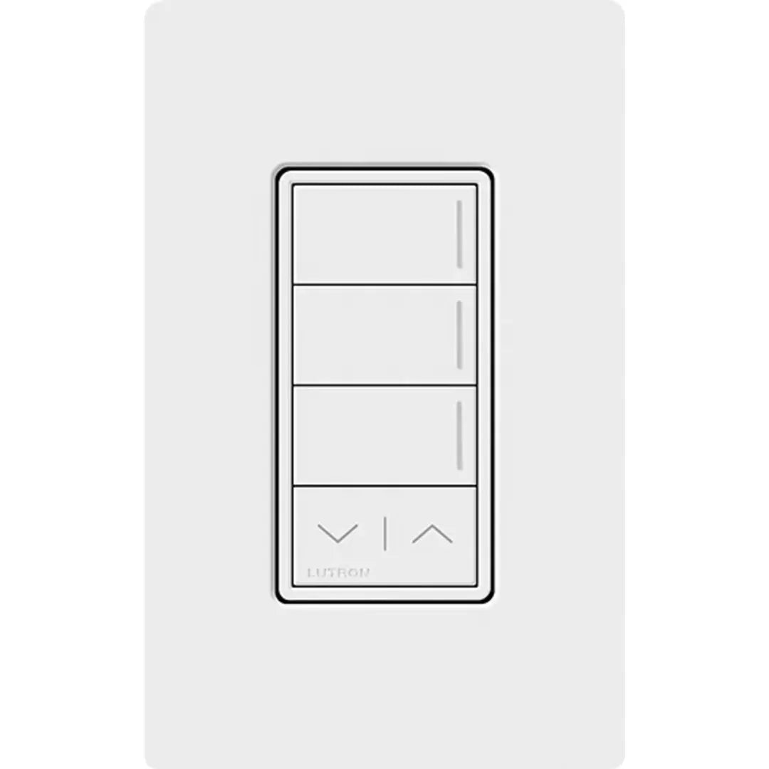 Lutron RadioRA 3 Sunnata RF 3-Button Keypad with Raise/Lower LUT-RRST-W3RL-WH
