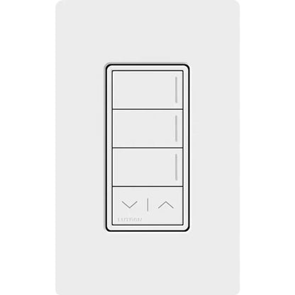 Lutron RadioRA 3 Sunnata RF 3-Button Keypad with Raise/Lower LUT-RRST-W3RL-WH