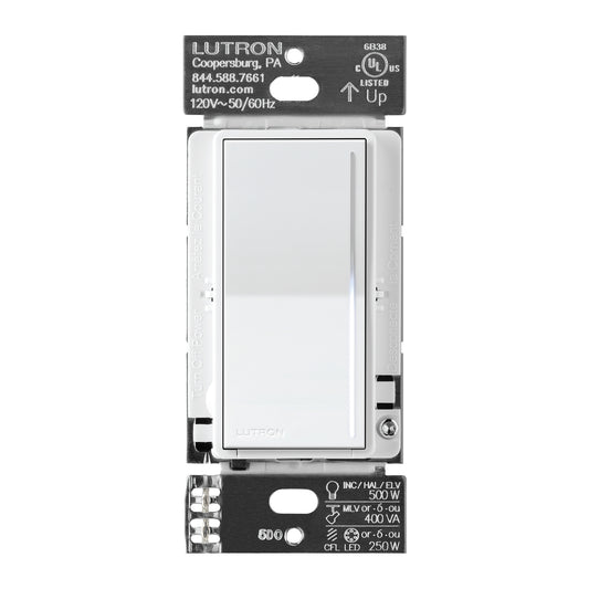 Lutron RadioRA 3 Sunnata RF PRO LED+ Touch Dimmer Switch, 250W LUT-RRST-PRO-N-WH