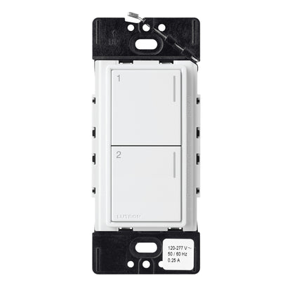 Lutron RadioRA 3 Sunnata RF 2-Button Keypad LUT-RRST-W2B-WH