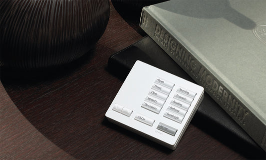 Lutron RadioRA 2 Tabletop Designer Keypad with Raise and Lower, All On and All Off LUT-RR-T5RL-SW
